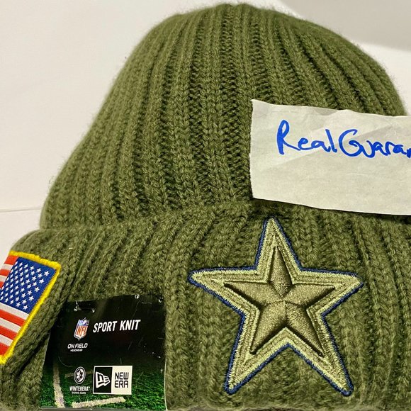 New Era Other - RARE Nwt 100% New Era 2017 Dallas Cowboys Salute To Service Sport Knit Hat Cap